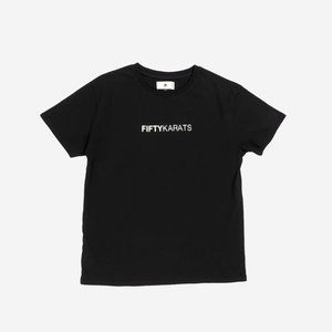 Fifty Karats MAKE MONEY NOT FRIENDS Black Tshirt Size S